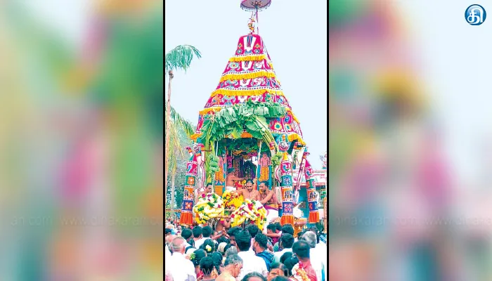 காஞ்சி கூரத்தாழ்வார் கோயில் தேரோட்டம்: திரளான பக்தர்கள் பங்கேற்பு