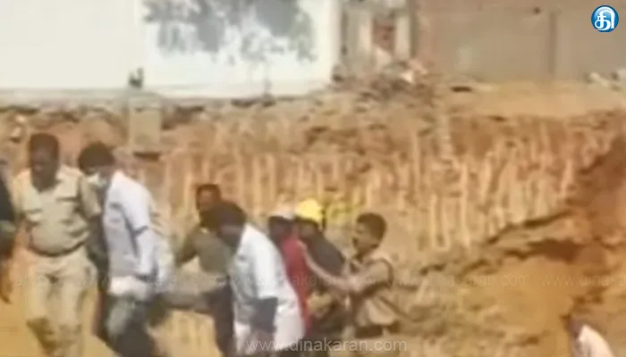 கட்டிடம் கட்டுவதற்காக அடிக்கல் தோண்டியபோது நிகழ்ந்த சோகம்.. ஐதராபாத்தில் 3 தொழிலாளர்கள் மண்ணில் புதைந்து உயிரிழப்பு!!