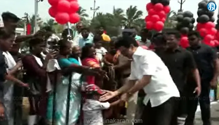 நெல்லை சென்ற முதலமைச்சர் மு.க.ஸ்டாலினுக்கு பொதுமக்கள் உற்சாக வரவேற்பு..!!