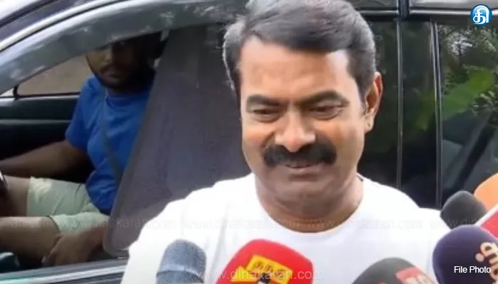 வெடிகுண்டு வீசுவதாக பேசிய வழக்கு பிப்.20க்குள் நேரில் ஆஜராக சீமானுக்கு போலீஸ் சம்மன்: நீலாங்கரை வீட்டுக்கு வந்து வழங்கினர்