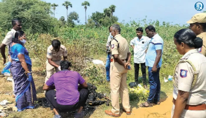 செங்கோட்டை அருகே பரபரப்பு குளத்தில் பெண் எரித்துக்கொலை