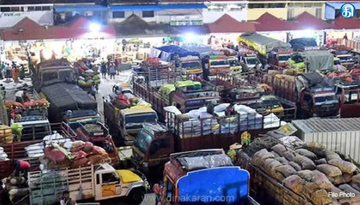 கோயம்பேடு மார்க்கெட்டில் வெளியாட்கள் நடமாட்டத்தை கண்காணிக்க 24 மணிநேர குழு