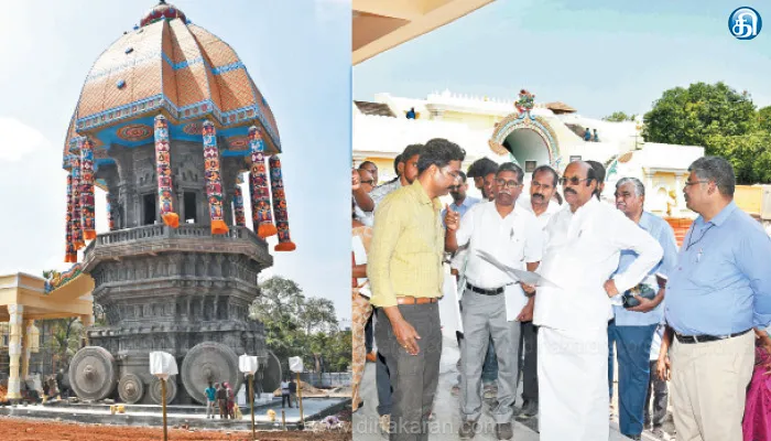 புனரமைக்கப்பட்ட வள்ளுவர் கோட்டம் விரைவில் திறப்பு: அமைச்சர் எ.வ.வேலு தகவல்
