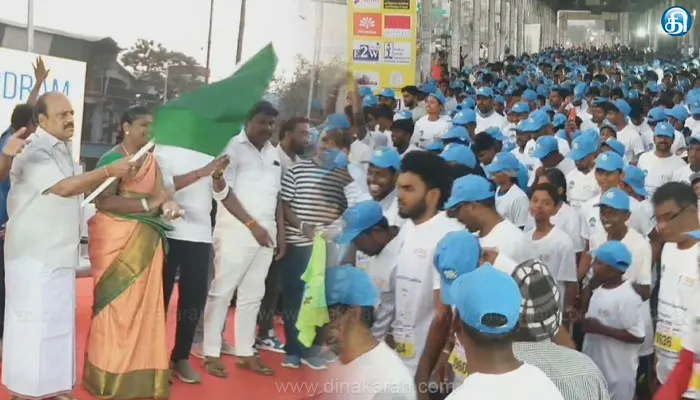 சென்னையில் போதையில்லா தமிழ்நாடு” என்ற தலைப்பில் மாரத்தான் போட்டியை தொடங்கிவைத்தார் அமைச்சர் தா.மோ.அன்பரசன்