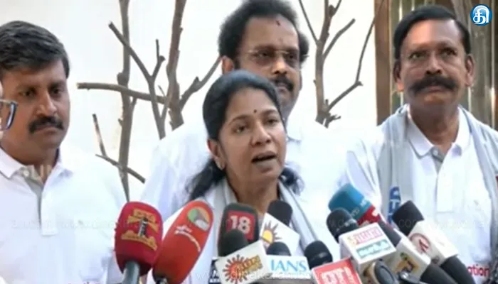 தொகுதி மறுசீரமைப்பு தொடர்பாக விவாதிக்க தொடர்ந்து அனுமதி மறுப்பு: கனிமொழி எம்.பி. பேட்டி