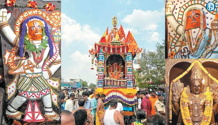 காற்றில் பறந்து வரும் காலி அனுமன்