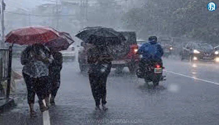 தமிழ்நாட்டில் இரவு 7 மணிக்குள் 19 மாவட்டங்களில் மிதமான மழைக்கு வாய்ப்பு
