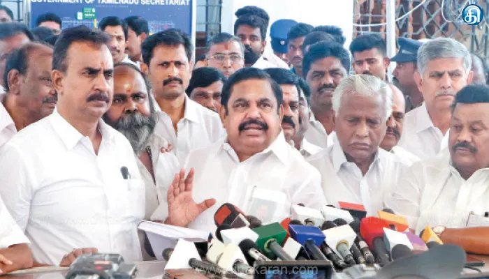 சட்டப்பேரவையில் இருந்து வெளியேற்றப்பட்டது ஏன்? எடப்பாடி பழனிசாமி விளக்கம்