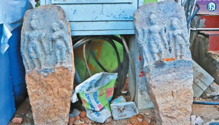 பூந்தமல்லி மேம்பாலம் அருகே கடந்த சில மாதங்களாக கேட்பாரற்று கிடக்கும் பழங்கால நடுகற்கள்: பாதுகாக்க பொதுமக்கள் கோரிக்கை