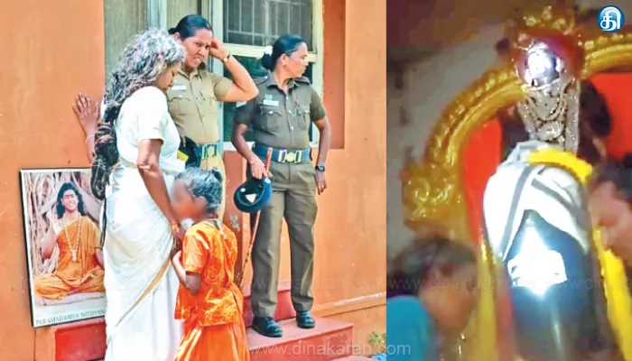 ஆசிரமத்திற்கு அதிகாரிகள் அதிரடியாக சீல் வைத்தனர் நள்ளிரவில் பூட்டை உடைத்து புகுந்த நித்யானந்தா சிஷ்யைகள்: சிவலிங்கத்தை கட்டிப்பிடித்து பூஜையால் பரபரப்பு