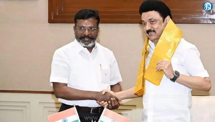 அரசு ஊழியர் பதவி உயர்வில் இடஒதுக்கீடுக்கு சட்டம்: திருமாவளவனிடம் முதல்வர் உறுதி