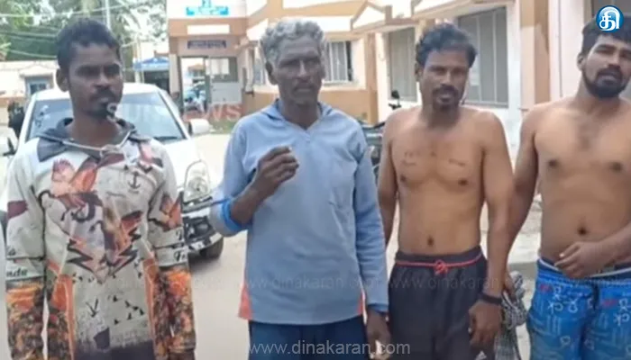கோடியக்கரை அருகே அதிர்ச்சி சம்பவம்.. தமிழ்நாடு மீனவர்கள் 4 பேர் மீது இலங்கை கடற்கொள்ளையர்கள் தாக்குதல்!!