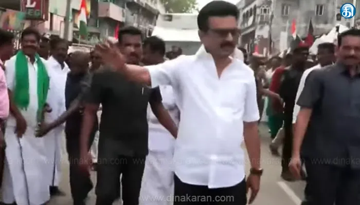 பொன்னேரியில் முதலமைச்சர் மு.க.ஸ்டாலினுக்கு உற்சாக வரவேற்பு!!