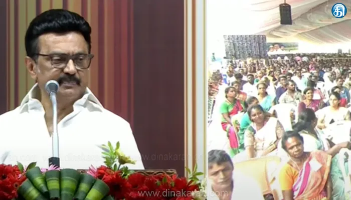 திருவள்ளூர் மாவட்டத்தில் 63,000 பேருக்கு பட்டா.. கூவம் ஆற்றில் ரூ.20 கோடியில் உயர்மட்ட பாலம் :முதல்வர் மு.க.ஸ்டாலின் உரை