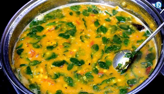 முருங்கைக் கீரை சாம்பார்