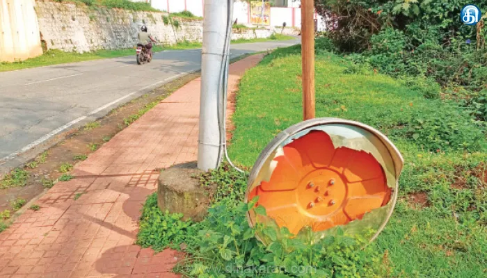குன்னூரில் பல்வேறு பகுதியில் உடைந்த குவி கண்ணாடிகள் விரைவில் சீரமைக்கப்படுமா?