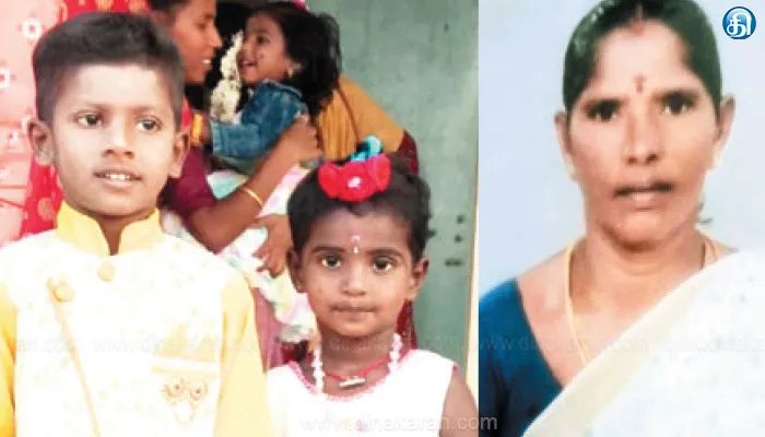 வயல்வெளியில் அமைக்கப்பட்ட கம்பிவேலியில் மின்சாரம் பாய்ந்து 2 குழந்தை-பாட்டி பலி