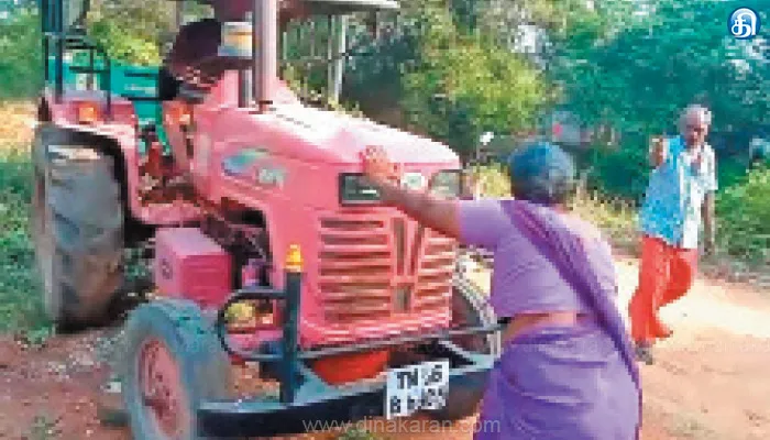 மணல் கடத்தலை தடுத்த பெண்ணை டிராக்டர் ஏற்றி கொல்ல முயற்சி: வீடியோ வைரல்