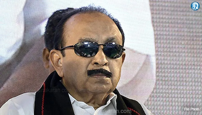 வீட்டில் தடுமாறி விழுந்ததால் வைகோ மருத்துவமனையில் அனுமதி