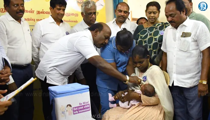 தியாகராயநகர் நகர்ப்புற சுகாதார மற்றும் நலவாழ்வு மையத்தில் தடுப்பூசி சேவையினைத் தொடங்கி வைத்தார் அமைச்சர் மா.சுப்பிரமணியன்!