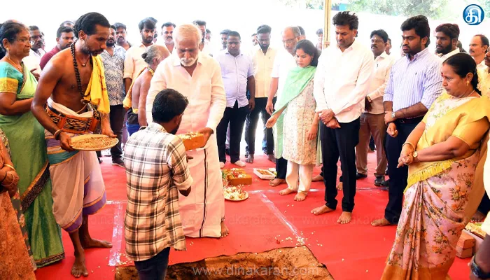 ரூ.8.40 கோடி மதிப்பில் புதிய திட்டப்பணிகளுக்கு இன்று அடிக்கல் நாட்டி பணிகளைத் தொடங்கி வைத்தார் அமைச்சர் சேகர்பாபு!