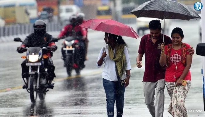 தமிழ்நாட்டின் 10 மாவட்டங்களில் மதியம் 1 மணி வரை மிதமான மழைக்கு வாய்ப்பு: வானிலை மையம் தகவல்