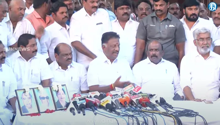 தேசிய ஜனநாயக கூட்டணியில் தொடர்கிறோம்: ஓ.பன்னீர்செல்வம் அறிவிப்பு