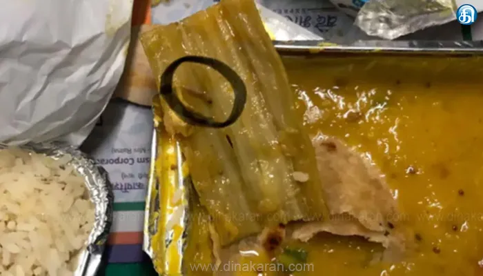 வந்தே பாரத் ரயிலில் பயணிக்கு வழங்கிய உணவில் புழு