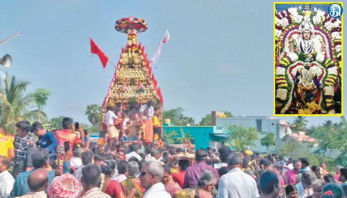 அணைக்கட்டு அருகே பொற்கொடியம்மன் கோயில் புஷ்பரத ஏரித்திருவிழா கோலாகலம்: பல்லாயிரக்கணக்கான பக்தர்கள் தரிசனம்
