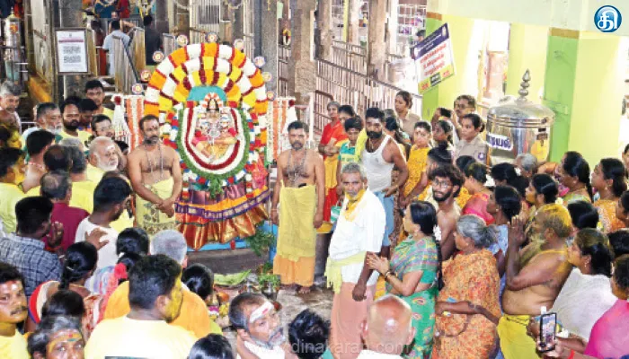 தேனி அருகே வீரபாண்டியில் மஞ்சள் நீராட்டுடன் கோயில் வீட்டுக்கு சென்ற கவுமாரியம்மன்: 8 நாள் நடந்த சித்திரை திருவிழா நிறைவு