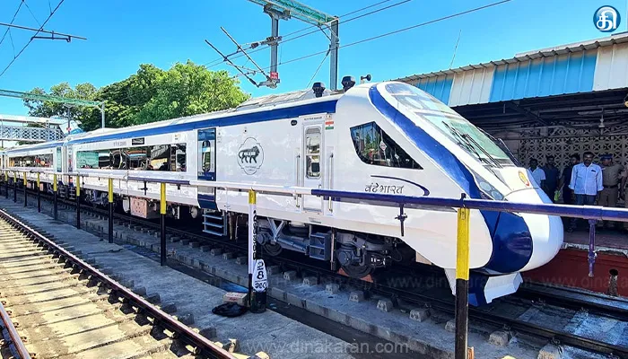 சென்னை எழும்பூரில் – நாகர்கோவிலுக்கு செல்லும் வந்தே பாரத் ரயில் 3 மணி நேரம் காலதாமதமாக புறப்படும்!
