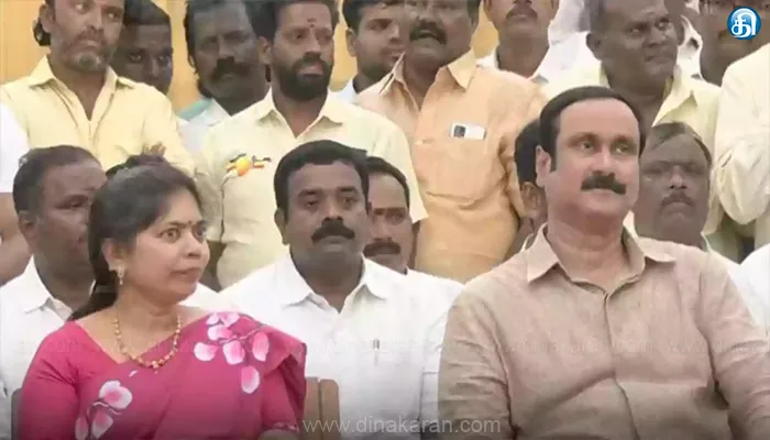 பாமக பொருளாளர் பதவியில் இருந்து திலகபாமாவை ராமதாஸ் நீக்கிய நிலையில் அன்புமணி அதிரடி..!!