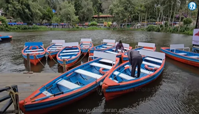 கொடைக்கானல் படகு சவாரி தற்காலிகமாக நிறுத்தம்..!!