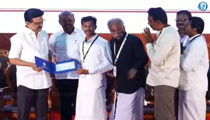 சிறந்த 5 தமிழ் எழுத்தாளர்களின் படைப்புகளை நாட்டுடைமை ஆக்கப்பட்ட குடும்பத்தினருக்கு பரிசுத் தொகை வழங்கி கவுரவிக்கிறார் முதலமைச்சர் மு.க.ஸ்டாலின்..!!