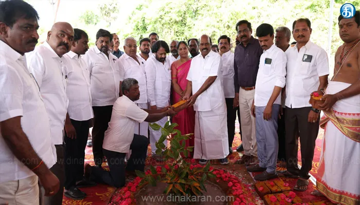 திருவண்ணாமலையில் ரூ.6 கோடியில் 4 சமுதாயக் கூடங்களுக்கு அடிக்கல் நாட்டினார் அமைச்சர் எ.வ.வேலு..!!