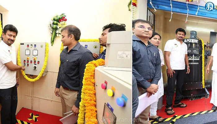 50,000 பொதுமக்கள் பயன்பெறும் வகையில் கழிவு நீர் உந்து நிலையம்! : துணை முதலமைச்சர் உதயநிதி ஸ்டாலின் திறந்து வைத்தார்!