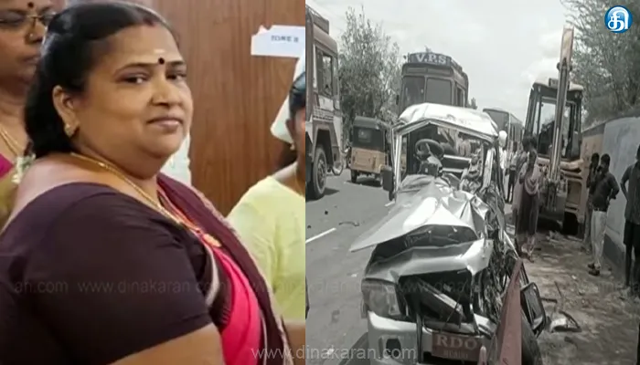 திருச்சி அருகே அரசு பேருந்தும் காரும் மோதி விபத்து: வருவாய் கோட்டாட்சியர் உயிரிழப்பு