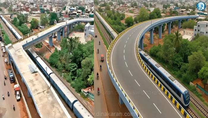 90 டிகிரி L வடிவ ரயில்வே மேம்பாலம், மாற்றியமைக்கப்பட உள்ளதாக ரயில்வே துறை அறிவிப்பு