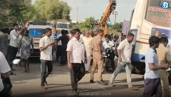 கிருஷ்ணகிரி அருகே நடைபெற்ற சாலை விபத்தில் இருவர் உயிரிழப்பு