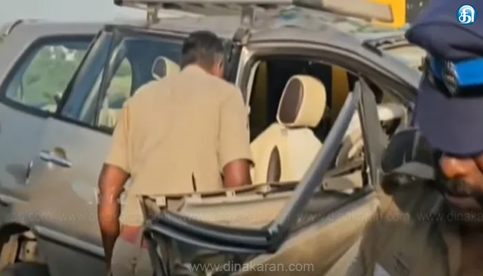 வாழப்பாடி அருகே மேம்பாலத்தின் தடுப்புச் சுவரில் கார் மோதிய விபத்தில் 3 பேர் உயிரிழப்பு