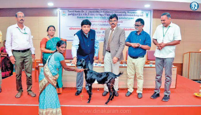 அறிவியல் நிலையம் சார்பில் விவசாய பெருவிழா பருவநிலை மாற்றத்துக்கு உட்பட்டு கால்நடை, மீன் வளர்ப்பு