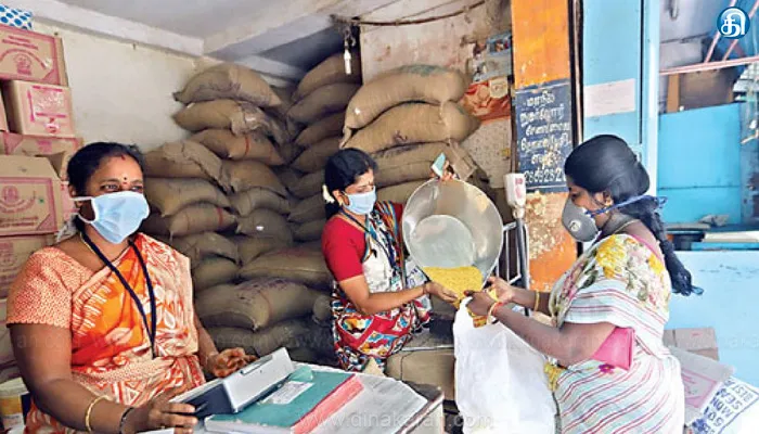 பொன்மார் ஊராட்சி ரேஷன் கடையில் எம்எல்ஏ ஆய்வு