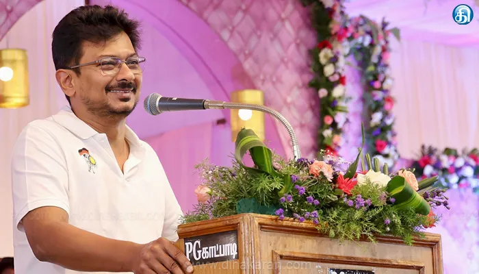 ஓரணியில் தமிழ்நாடு திட்டத்தில் பூத்திற்கு 30% வாக்காளர்களை சேர்க்க வேண்டும்: திருமண விழாவில் துணை முதல்வர் உதயநிதி ஸ்டாலின் பேச்சு