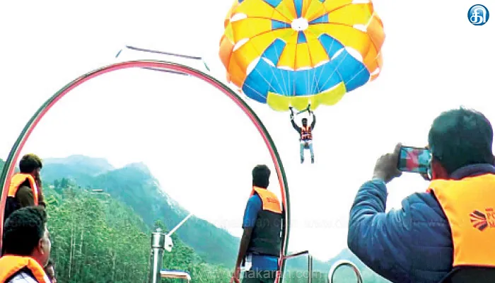 Paragliding , Mattupatti Dam